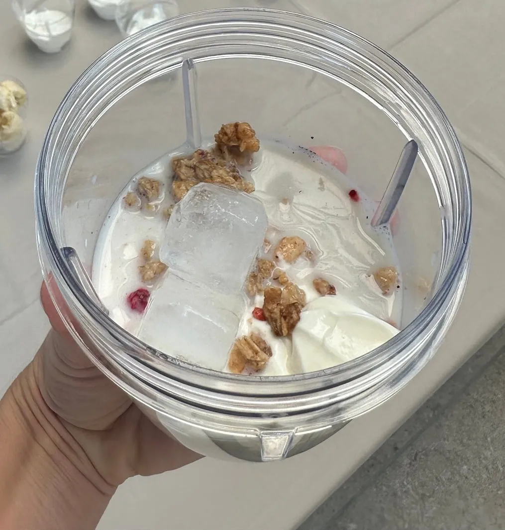 Mixbecher am Stand