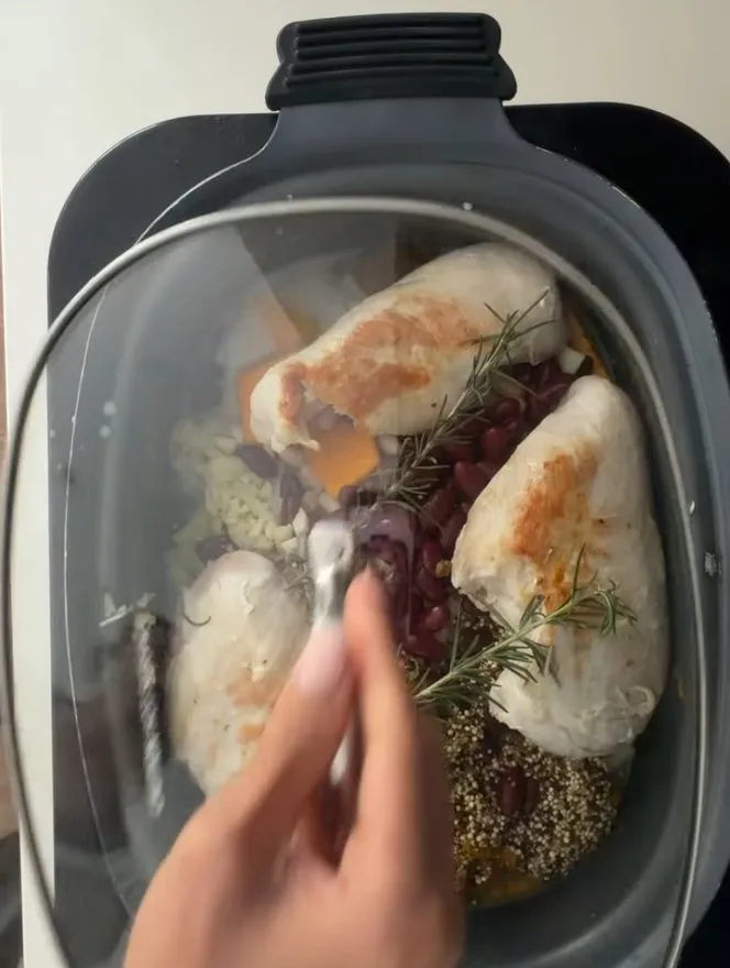 Hähnchen im Slow Cooker