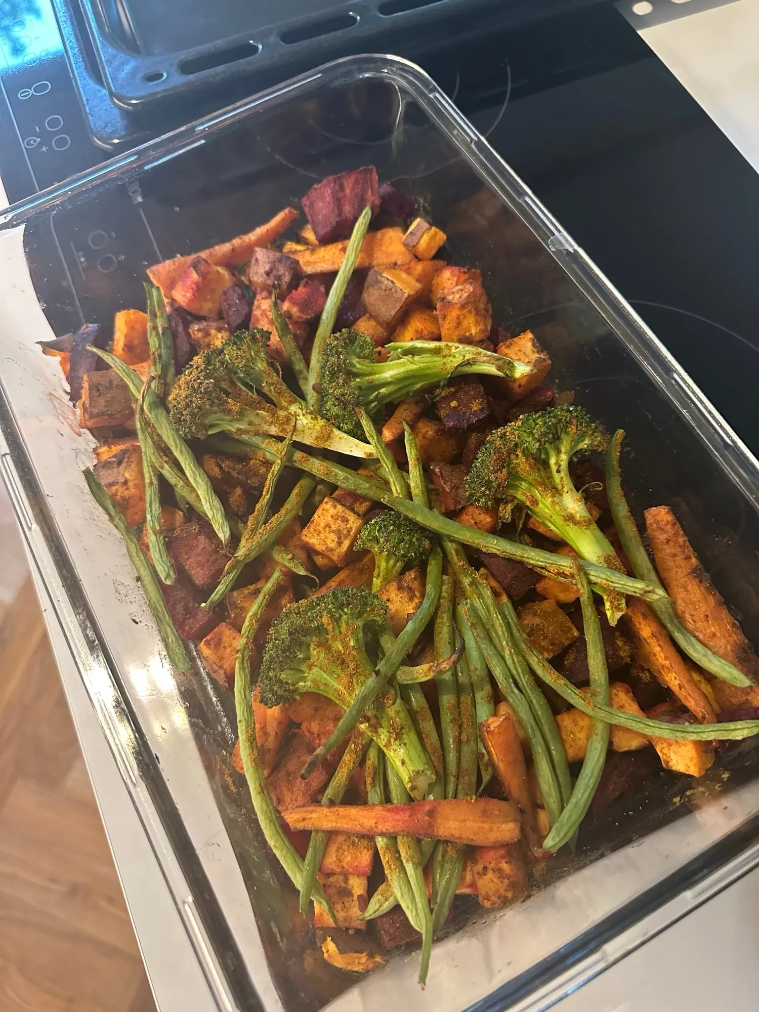 Ofengemüse mit Bohnen und Brokkoli