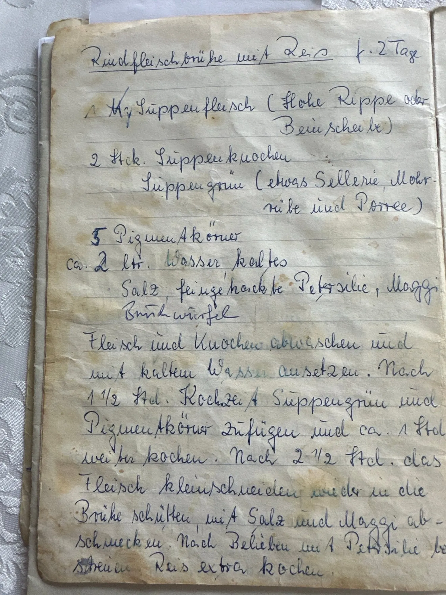 Originalrezept von Oma Elda